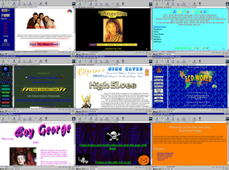 1990s websites (not mine) 1990s websites (not mine)