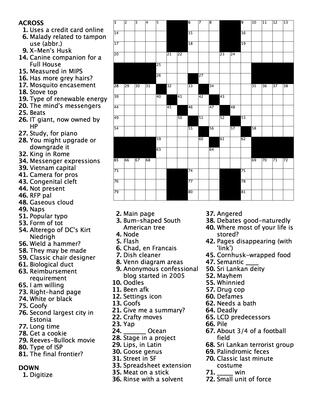 Custom crossword puzzles