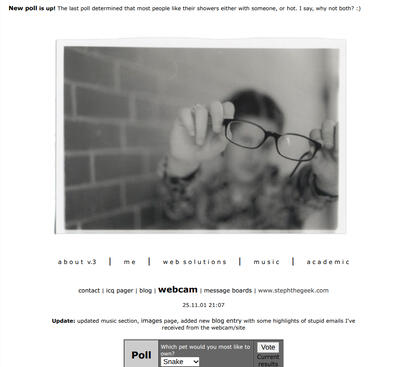 StephTheGeek.com: 2001