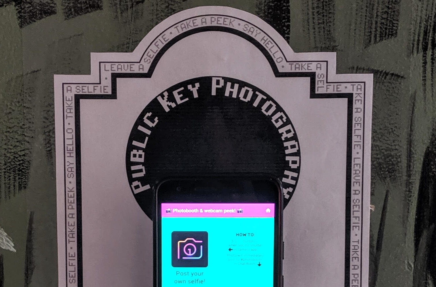 Public Key Photography installation Public Key Photography installation